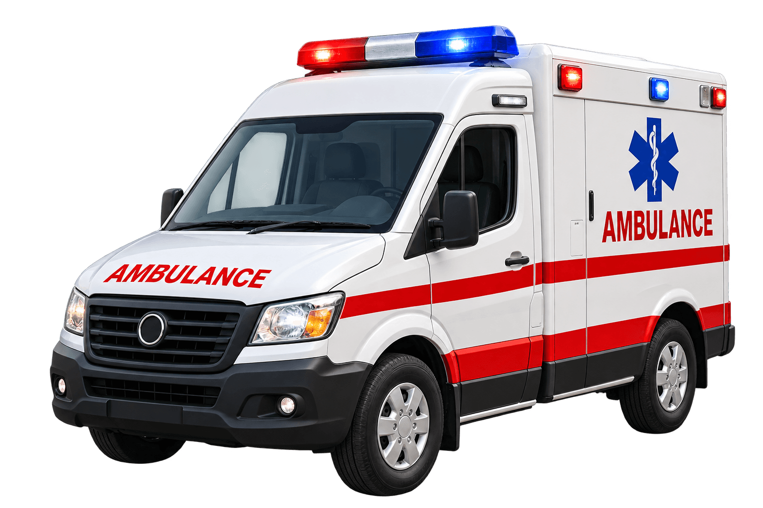 A Goga Ji Hospital ambulance