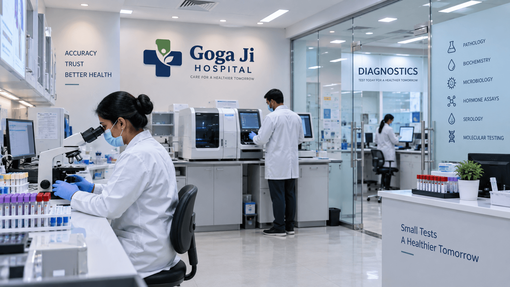 Diagnostic imaging suite at Goga Ji Hospital